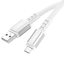 Заредете изображение във визуализатора на галерията – HOCO cable USB A do Micro 2,4A Strength X85 1m white
