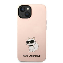Заредете изображение във визуализатора на галерията – Karl Lagerfeld KLHCP14MSNCHBCP iPhone 14 Plus 6.7" hardcase pink/pink Silicone Choupette
