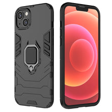 Заредете изображение във визуализатора на галерията – Ring Armor case for iPhone 14 armored cover magnetic holder ring black
