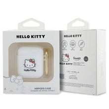 Заредете изображение във визуализатора на галерията – Hello Kitty Silicone 3D Kitty Head case for AirPods 1/2 - white
