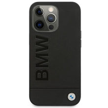 Заредете изображение във визуализатора на галерията – Etui BMW BMHCP13XSLLBK iPhone 13 Pro Max 6,7" czarny/black hardcase Signature Logo Imprint
