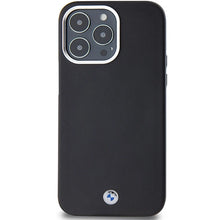 Заредете изображение във визуализатора на галерията – BMW Signature Wrapped Metal MagSafe case for iPhone 15 Pro Max - black
