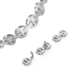 Заредете изображение във визуализатора на галерията – Bracelet loop for Apple Watch 38/40/41 design 3 silver

