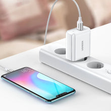 Заредете изображение във визуализатора на галерията – Ugreen CD170 USB-A+USB-C 38W Wall Charger EU plug Black
