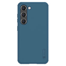 Заредете изображение във визуализатора на галерията – Nillkin Super Frosted Shield Pro case for Samsung Galaxy S23 armored cover + phone stand blue
