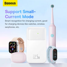 Заредете изображение във визуализатора на галерията – Baseus Comet Series powerbank with display 10000mAh 22.5W - white + USB-A - USB-C 0.3m cable - white

