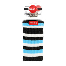 Заредете изображение във визуализатора на галерията – TelOne mobile phone sock with neck strap, stripes design 09
