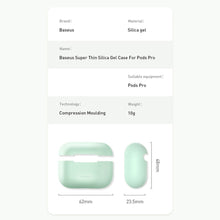 Заредете изображение във визуализатора на галерията – Baseus Silica Gel Case Protector for Apple Airpods Pro pink (WIAPPOD-ABZ04)
