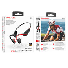 Заредете изображение във визуализатора на галерията – Borofone Sports earphones BE62 Receptive bluetooth red
