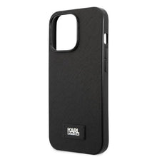 Заредете изображение във визуализатора на галерията – Karl Lagerfeld KLHCP13MPMNIKBK iPhone 13 6.1" hardcase black/black Monogram Ikonik Patch
