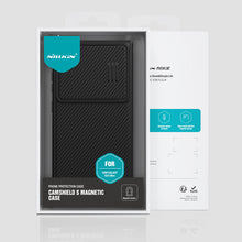 Заредете изображение във визуализатора на галерията – Nillkin CamShield S Magnetic Case for Samsung Galaxy S23 Ultra Cover with MagSafe with Camera Cover Black
