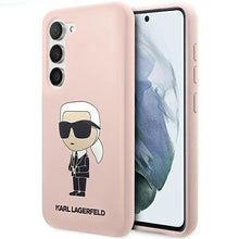Заредете изображение във визуализатора на галерията – Karl Lagerfeld KLHCS23SSNIKBCP S23 S911 hardcase pink/pink Silicone Ikonik
