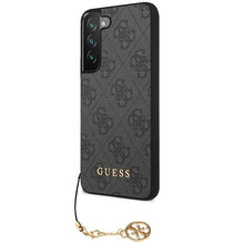 Заредете изображение във визуализатора на галерията – Guess GUHCS23SGF4GGR S23 S911 grey/grey hardcase 4G Charms Collection
