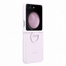 Заредете изображение във визуализатора на галерията – Silicone case with holder for Samsung Galaxy Z Flip 5 - purple
