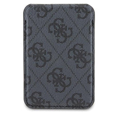 Заредете изображение във визуализатора на галерията – Guess Wallet Card Slot Stand GUWMSHG4SHK case - black MagSafe 4G Classic Logo
