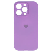 Заредете изображение във визуализатора на галерията – Vennus Silicone Heart Case for Iphone 14 Pro design 1 purple
