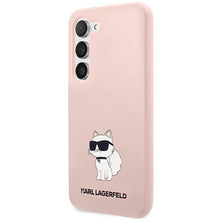 Заредете изображение във визуализатора на галерията – Karl Lagerfeld KLHCS23SSNCHBCP S23 S911 hardcase pink/pink Silicone Choupette
