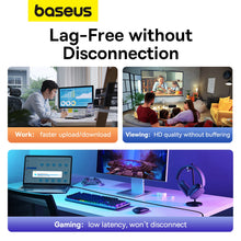 Заредете изображение във визуализатора на галерията – Baseus High Speed ​​Cat 5 RJ-45 Ethernet cable 1000Mb/s 1.5m round - black

