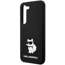 Заредете изображение във визуализатора на галерията – Karl Lagerfeld KLHCS23SSNCHBCK S23 S911 hardcase black/black Silicone Choupette
