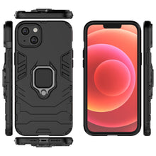 Заредете изображение във визуализатора на галерията – Ring Armor case for iPhone 14 Pro Max armored cover magnetic holder ring black
