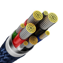 Заредете изображение във визуализатора на галерията – Baseus Glimmer Series cable with fast charging USB-C 480Mb/s PD 100W 2m blue
