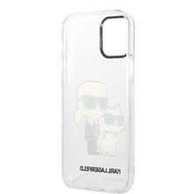 Заредете изображение във визуализатора на галерията – Karl Lagerfeld KLHCP12MHNKCTGT iPhone 12 /12 Pro 6.1" transparent hardcase Gliter Karl&amp;Choupette
