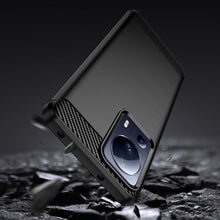 Заредете изображение във визуализатора на галерията – Carbon Case case for Xiaomi 13 Lite flexible silicone carbon cover black
