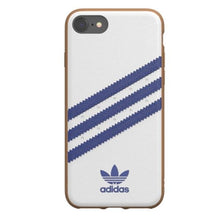 Заредете изображение във визуализатора на галерията – Adidas OR Moudled Case PU iPhone SE2022 / SE2020 / 7 / 8 / 6 / 6s white/white 34931
