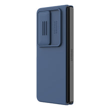 Заредете изображение във визуализатора на галерията – Nillkin CamShield Silky Silicone Case for Samsung Galaxy Z Fold 4 Silicone Cover with Camera Protector Blue

