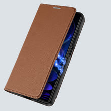 Заредете изображение във визуализатора на галерията – Dux Ducis Skin X2 case for Xiaomi Redmi Note 12 flip cover wallet stand brown
