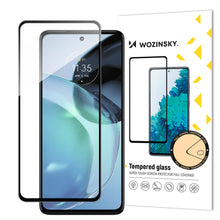 Заредете изображение във визуализатора на галерията – Wozinsky Full Glue Tempered Glass Tempered Glass For Motorola Moto G72 9H Full Screen Protector With Black Frame
