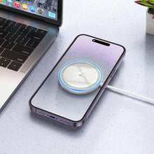 Заредете изображение във визуализатора на галерията – HOCO wireless charger compatybile with MagSafe 15W Quick CW53 silver
