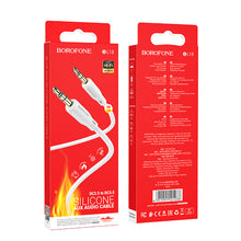 Заредете изображение във визуализатора на галерията – Borofone Cable BL18 - jack 3,5mm to jack 3,5mm - 1 metr white
