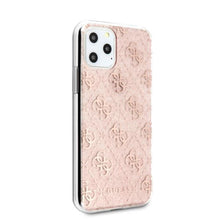 Заредете изображение във визуализатора на галерията – Guess GUHCN65PCU4GLPI iPhone 11 Pro Max różowy/pink hard case 4G Glitter
