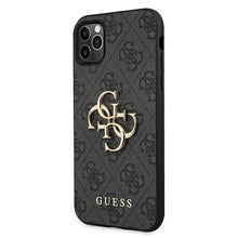 Заредете изображение във визуализатора на галерията – Guess GUHCN654GMGGR iPhone 11 Pro Max szary/grey hardcase 4G Big Metal Logo
