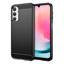Заредете изображение във визуализатора на галерията – Carbon Case for Samsung Galaxy A24 4G flexible silicone carbon cover black
