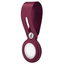 Заредете изображение във визуализатора на галерията – Uniq Vencer Silicone case for AirTag burgundy/burgundy
