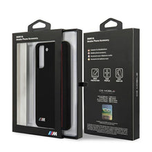 Заредете изображение във визуализатора на галерията – Original faceplate case BMW BMHCS21MSIVTBK for SAMSUNG S21 Plus (Stripes M Collection / black)
