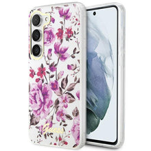 Заредете изображение във визуализатора на галерията – Guess GUHCS23SHCFWST S23 S911 white/white hardcase Flower Collection
