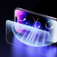 Заредете изображение във визуализатора на галерията – Baseus Set of 2x Tempered Glass for iPhone 14 Pro Max Full Screen with Speaker Cover 0.3mm + Mounting Frame
