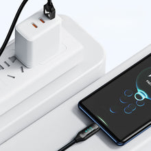 Заредете изображение във визуализатора на галерията – Wozinsky WUACC2 USB A - USB C Cable with Display 66W 6A 2m - Black
