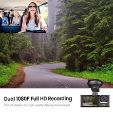 Заредете изображение във визуализатора на галерията – Car Dash Cam DVR-06 2,0 inches + rear camera
