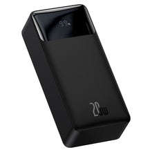 Заредете изображение във визуализатора на галерията – Power Bank BASEUS Bipow Overseas Edition - 30 000mAh LCD Quick Charge PD 20W with cable USB to Micro PPBD050401 black
