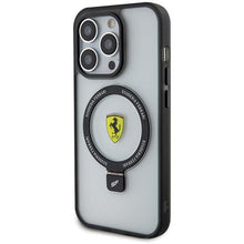 Заредете изображение във визуализатора на галерията – Ferrari FEHMP15XUSCAH iPhone 15 Pro Max 6.7" transparent hardcase Ring Stand 2023 Collection MagSafe
