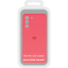 Заредете изображение във визуализатора на галерията – Vennus Silicone Heart Case for Samsung Galaxy S21 FE design 1 red
