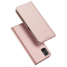 Заредете изображение във визуализатора на галерията – Dux Ducis Skin Pro Case For Xiaomi Redmi Note 11E /Redmi 10 5G / Redmi 10 Prime+ 5G / Poco M4 5G Cover Flip Card Wallet Stand Pink
