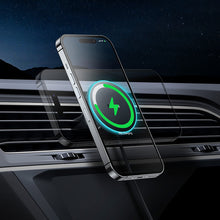 Заредете изображение във визуализатора на галерията – Baseus wireless car charger with MagSafe 15W holder for air vent + USB Type C 25W white (CW01)
