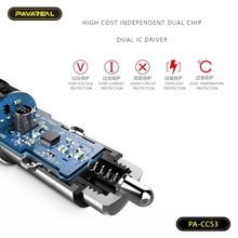 Заредете изображение във визуализатора на галерията – PAVAREAL car charger USB A + Type C PD 30W PA-CC53 gold
