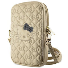 Заредете изображение във визуализатора на галерията – Hello Kitty Quilted Bows Strap bag - gold
