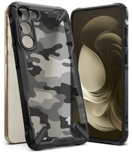 Заредете изображение във визуализатора на галерията – Ringke Fusion X Design case for Samsung Galaxy S23+ camouflage black
